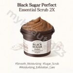 將圖片載入圖庫檢視器 SKINFOOD - Black Sugar Perfect Essential Scrub 2X | 黑糖5合1精華磨砂面膜膏 210g
