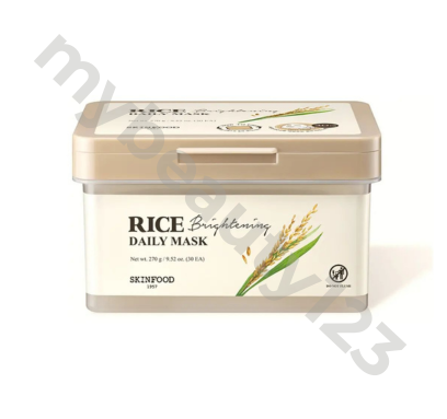 SKINFOOD 大米日用提亮去角質清潔面膜 270g 30片